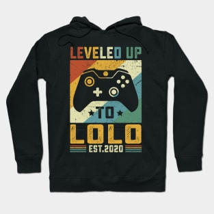 Vintage Leveled Up To Lolo Est.2020 Hoodie